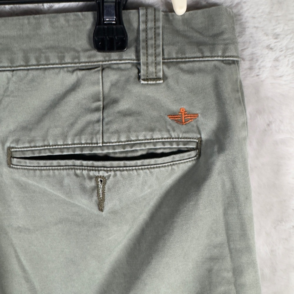 Dockers Classic Fit‎ Khaki Pants Mens 36x32 Straight Leg Casual Chinos Olive